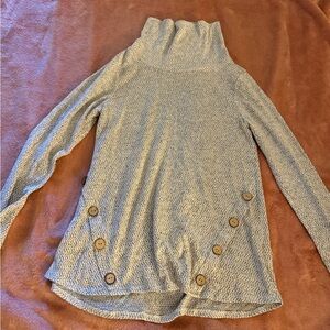 Gray Turtle neck long sleeve sweater